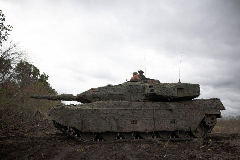 Leopard 2a6 подбитый ьк