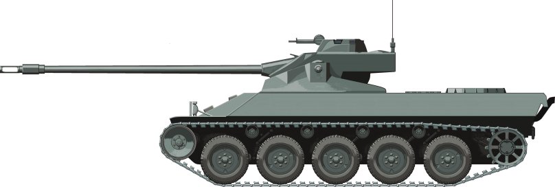 Танк СТГ сбоку