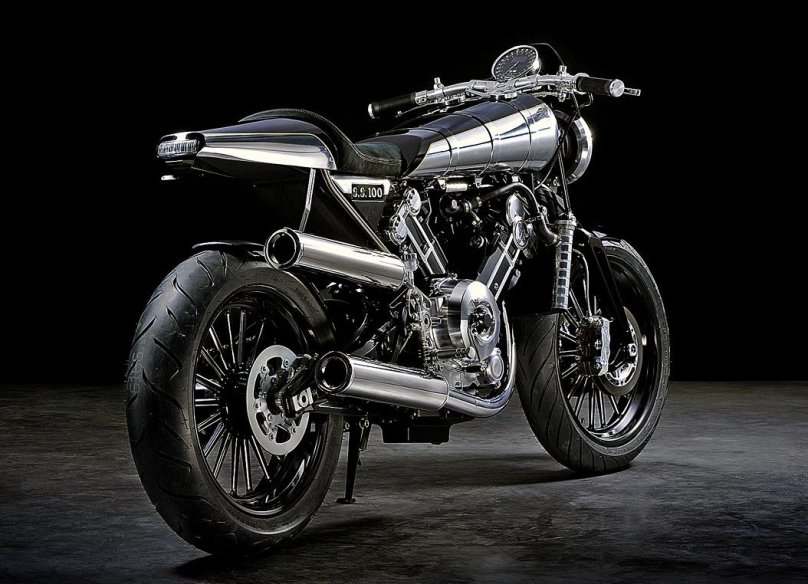 Ретро мотоцикл новый