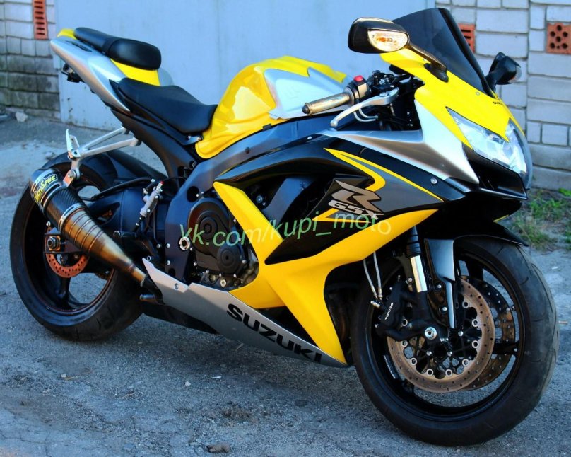 Suzuki GSX-R 750 жёлтый