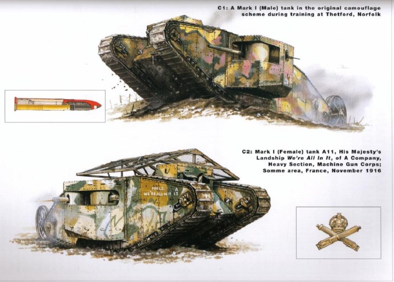 Марк 1 танк самка