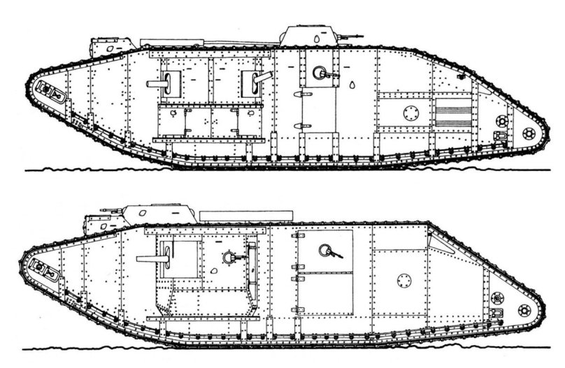 Марк 1 танк самка