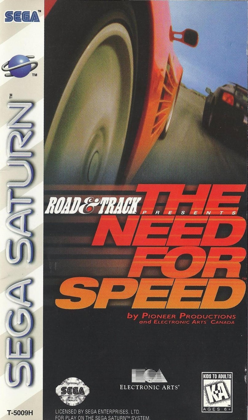 Road &amp; track presents: the need for Speed Sega Saturn