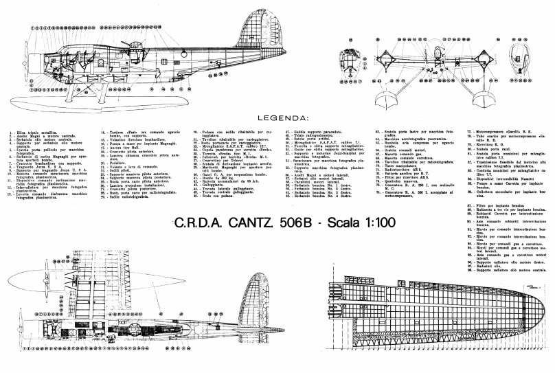 Cant z.506b Компоновочная схема
