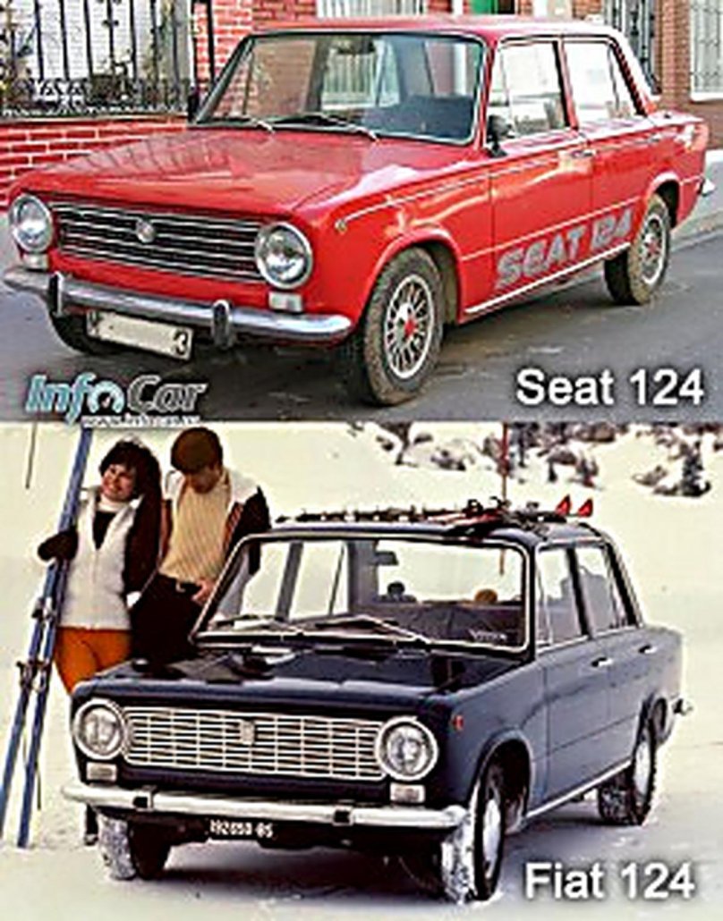 Fiat 124 vs ВАЗ 2101