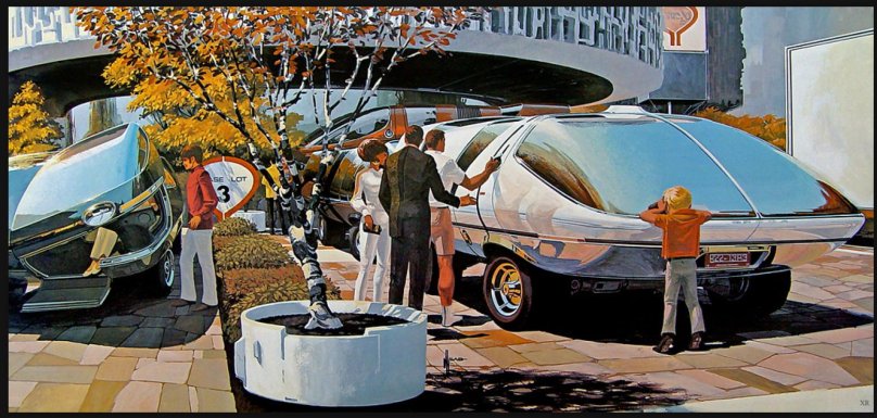 Ретрофутуризм художник СИД МИД