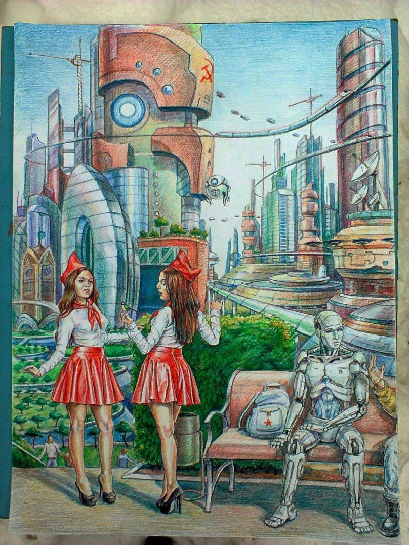 Ретрофутуризм СССР архитектура Москва