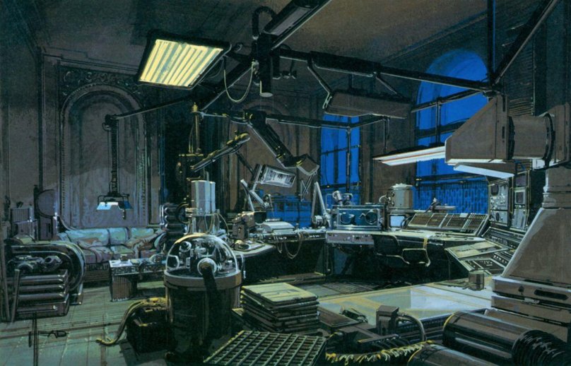 Syd Mead киберпанк