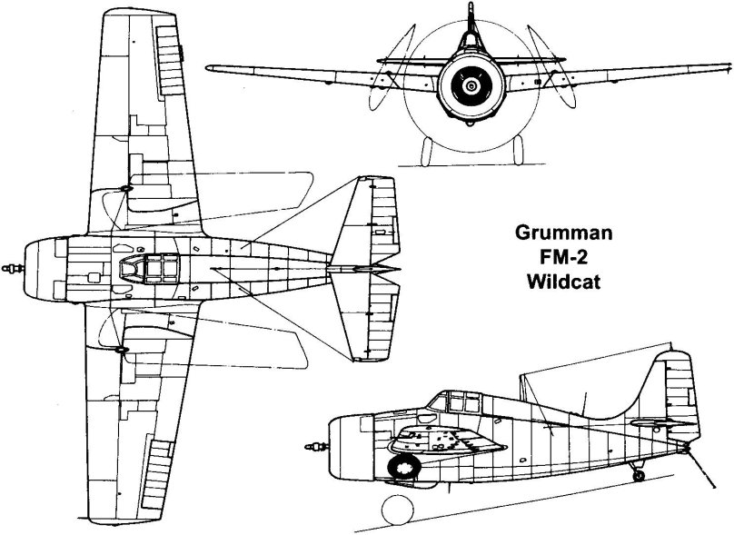 F4f Wildcat чертежи