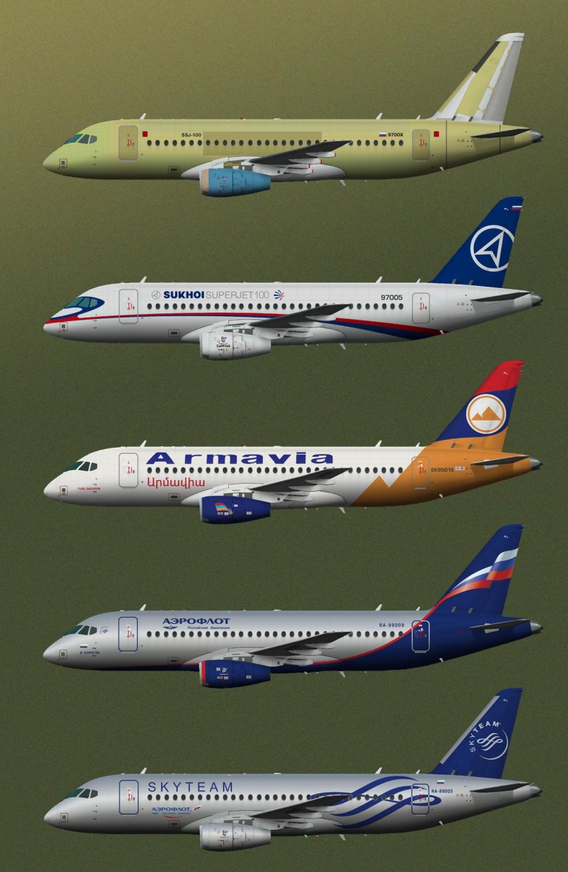 Sukhoi Superjet 100 самолет