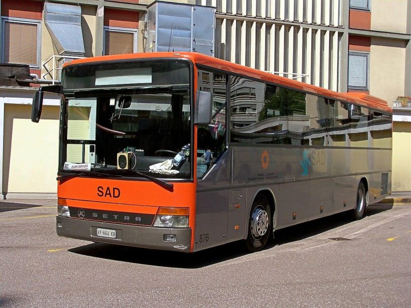 Автобусе Setra 315h