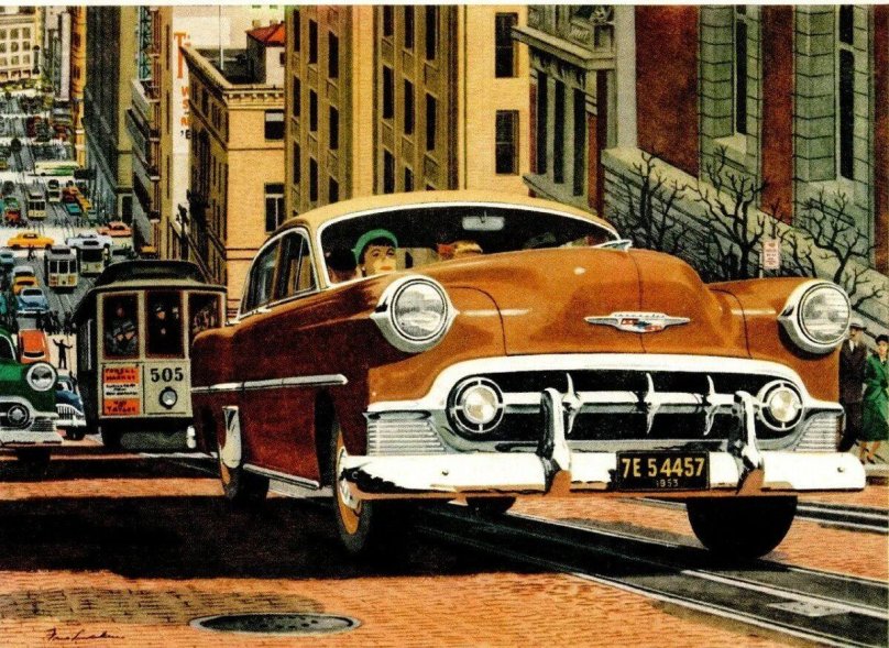 Ретро картины Америка 50е