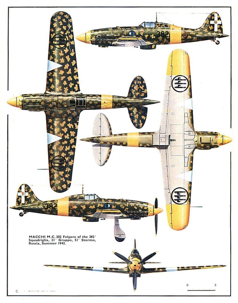 Истребитель Macchi c.202 Folgore