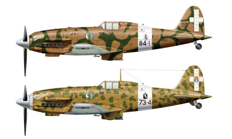 H00992 Hasegawa итальянский истребитель Macchi c.202 масштаб 1/72