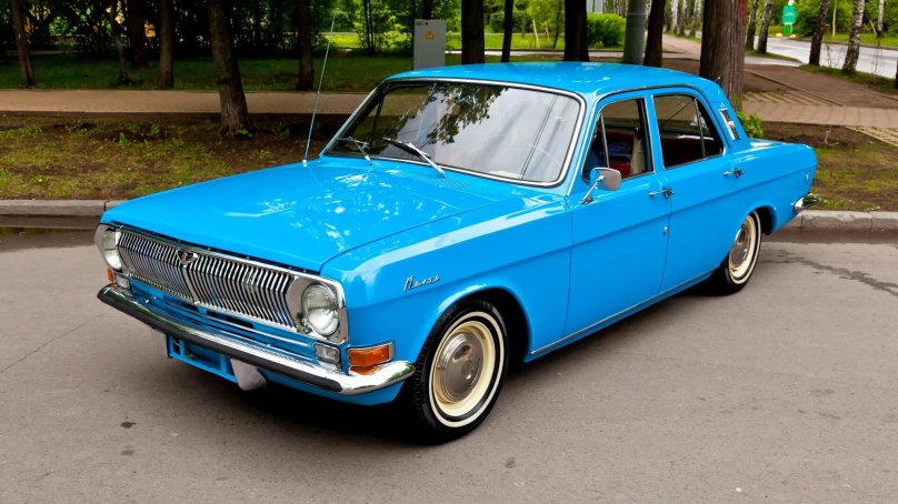 Голубая Волга ГАЗ 24