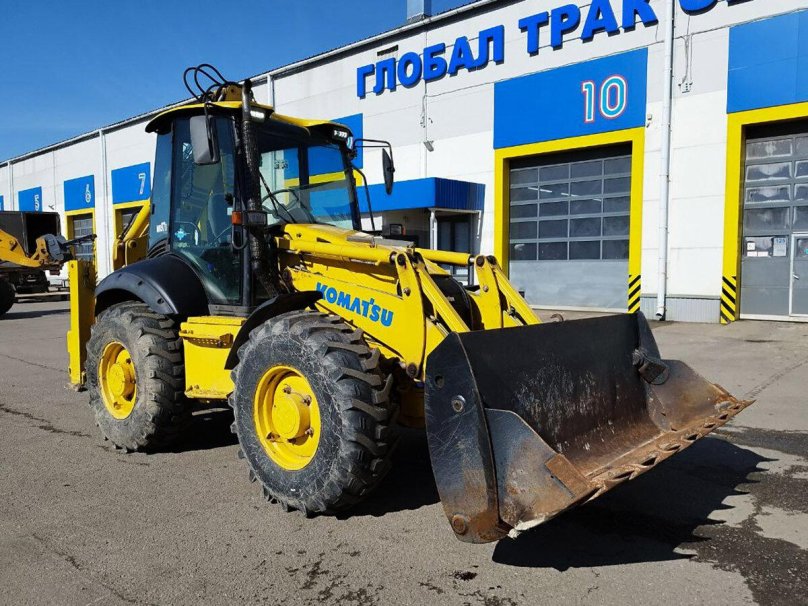 Желтый погрузчик