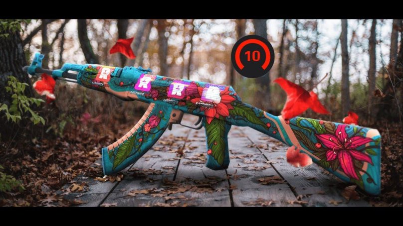 КС го АК 47 дикий Лотос