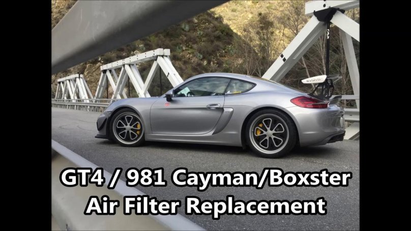 Замена воздушного фильтра Порше Кайман