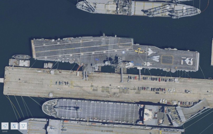 Затонувший авианосец Хорнет