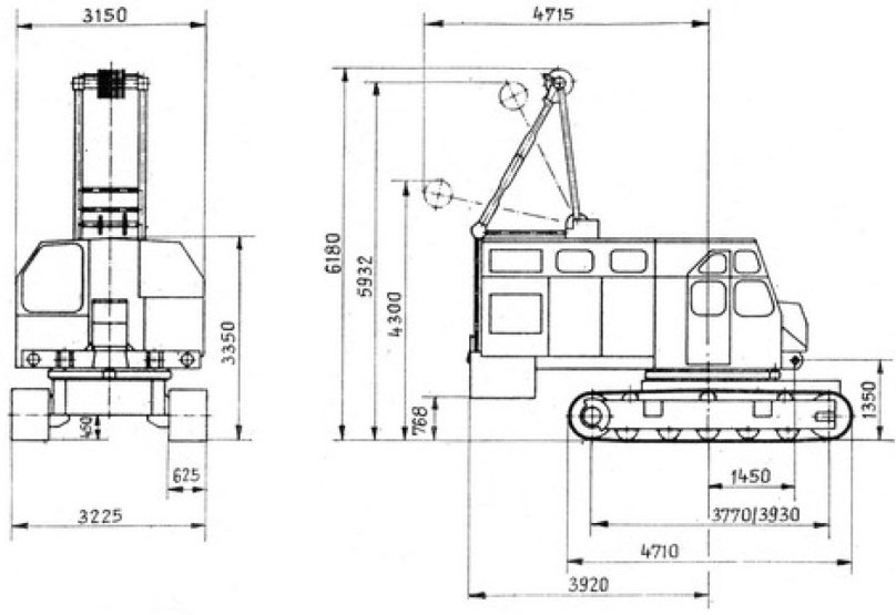 Кран гусеничный РДК-250-2
