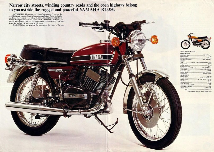 Мотоцикл Yamaha Rd 350