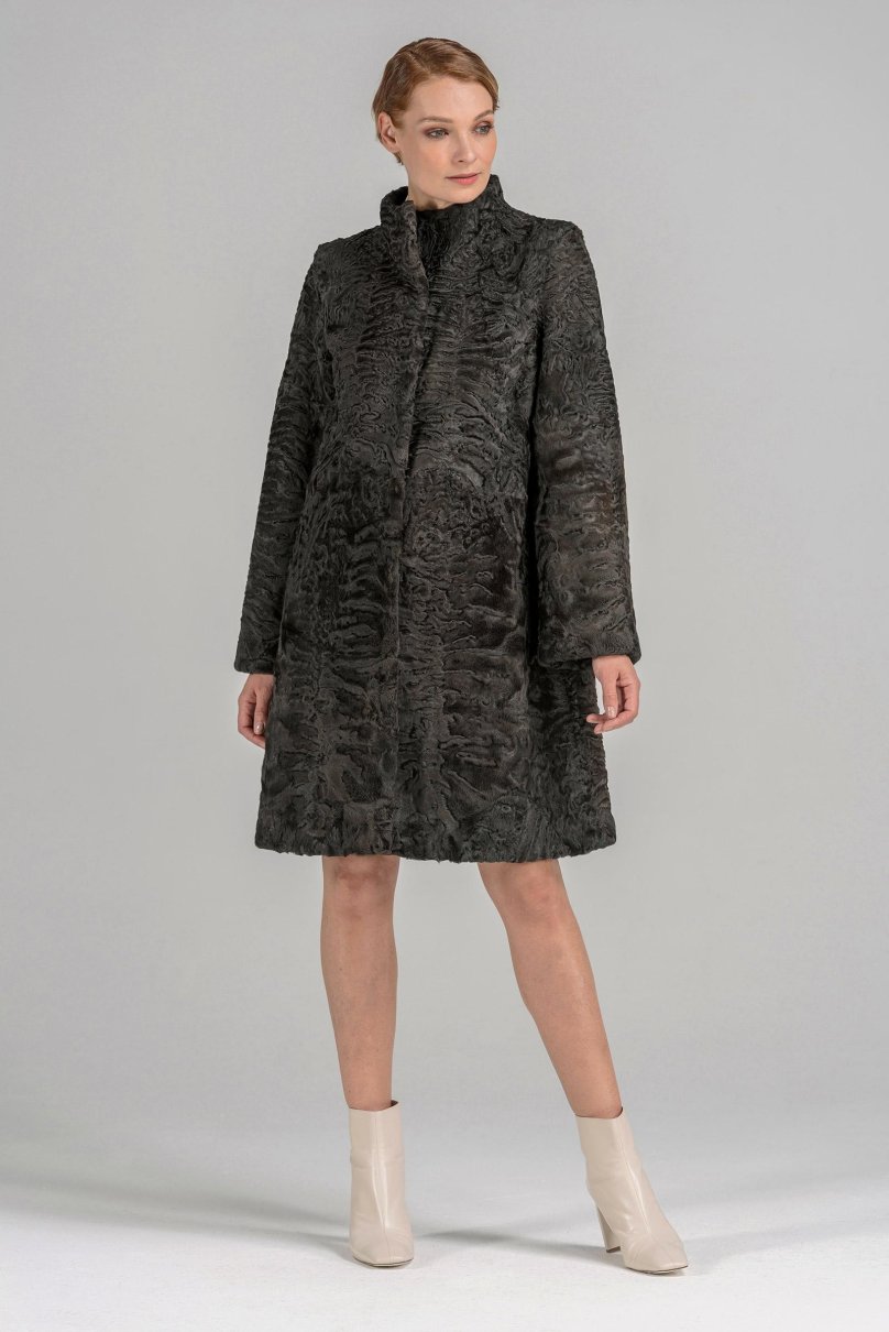 Шуба из каракульчи Снежная Королева