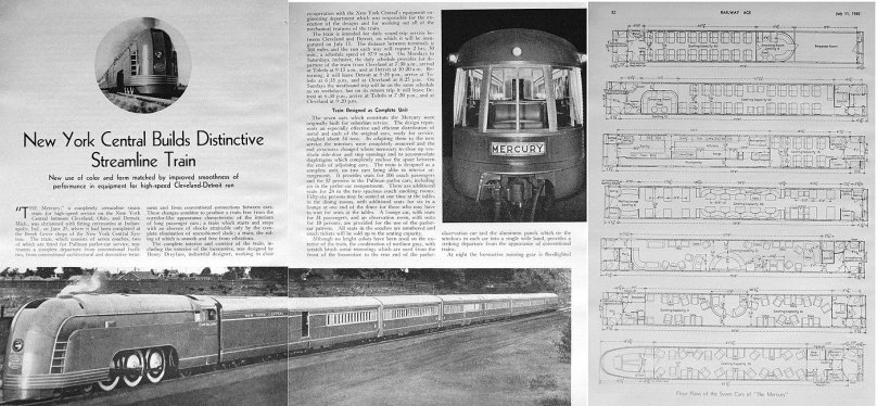 Поезд Меркурий США 1936