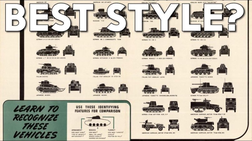 Силуэты немецких танков