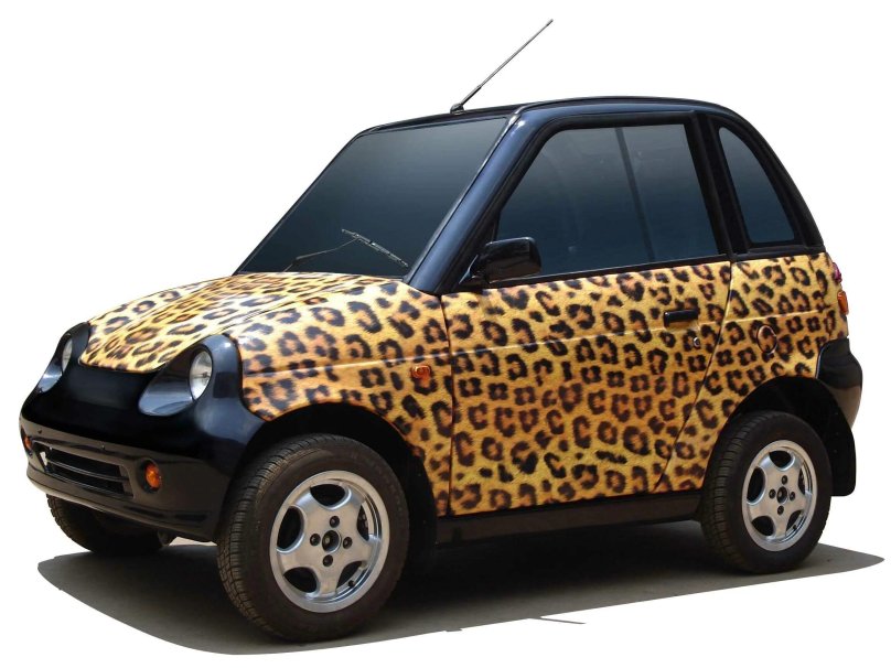 Леопардовый мини Купер