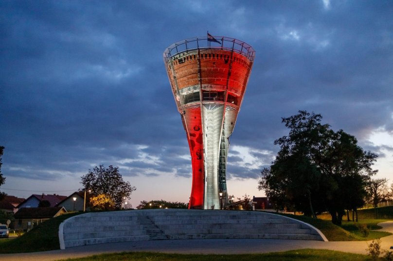 Вуковар Хорватия башня 2021 год