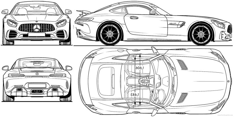 Mercedes AMG gt Blueprint