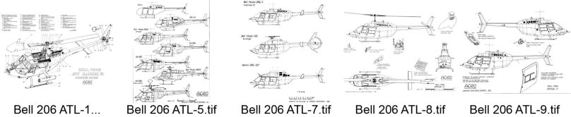 Bell 206 чертеж