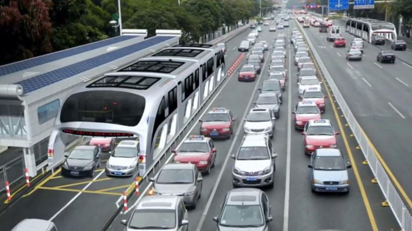 Портальный автобус Transit elevated Bus (TEB-1)