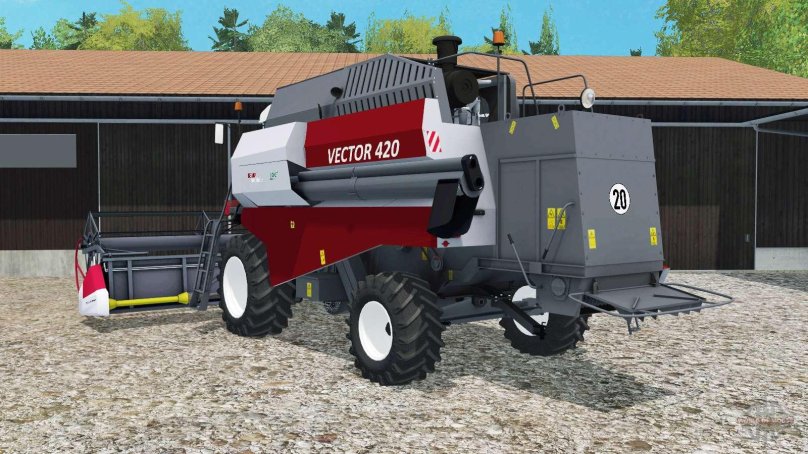 Зерноуборочный комбайн вектор 420