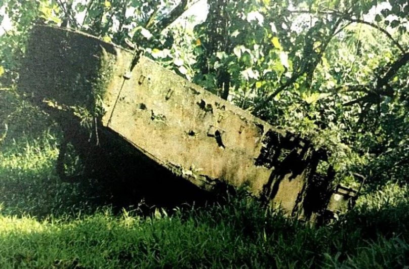 Японские танки острове Понапе в Микронезии