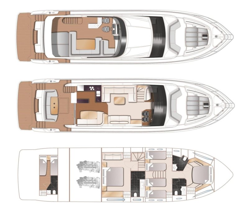 Princess v65 яхта