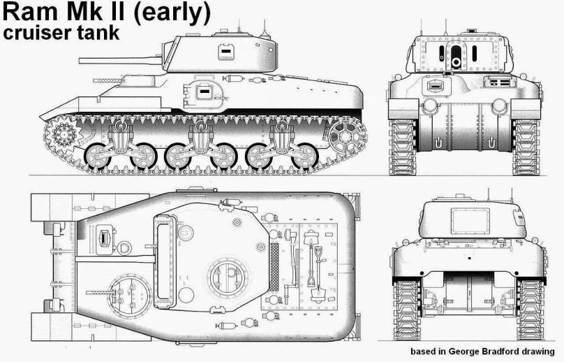 Танк mk1 чертеж
