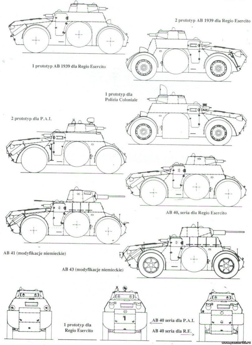 Autoblinda ab 41 шасси