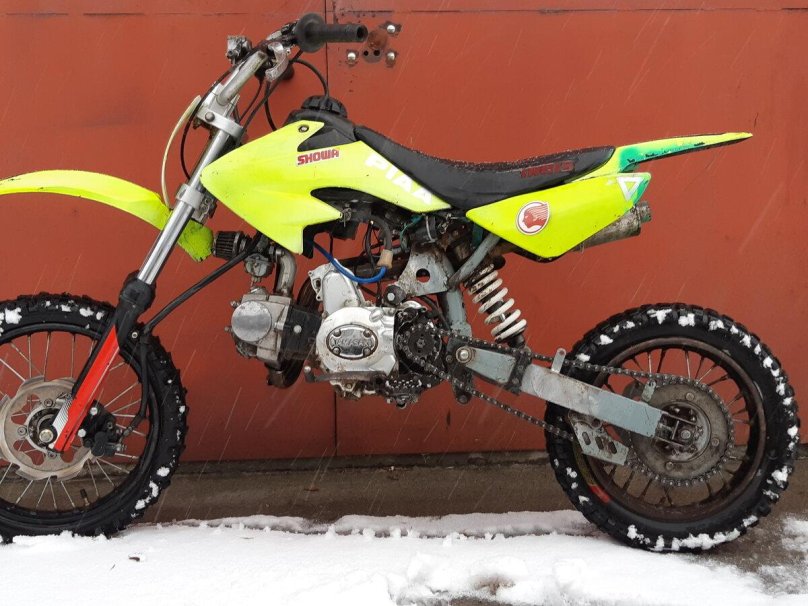 Детский желтый питбайк