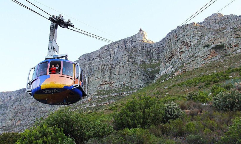 Столовая гора Кейптаун фуникулер
