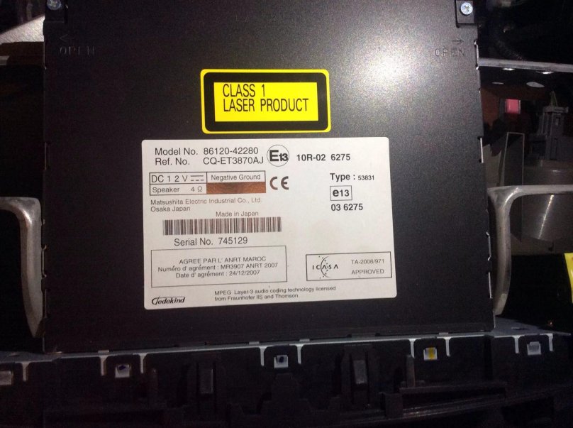 Штатная магнитола rav4