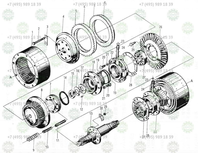 Коробка передач бульдозера Шева 165-2