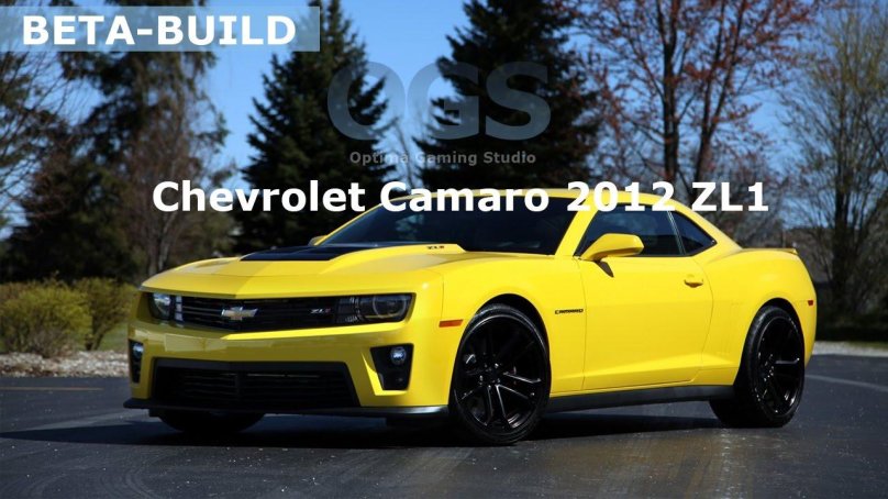 Chevrolet Camaro zl1 2012 жёлтый