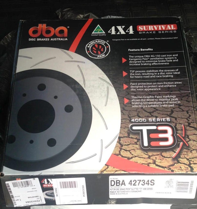 DBA диски тормозные на Highlander