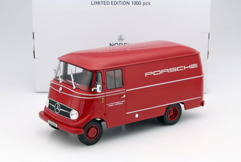 Mercedes l319 van service Porsche Racing 1955 1/18 Norev