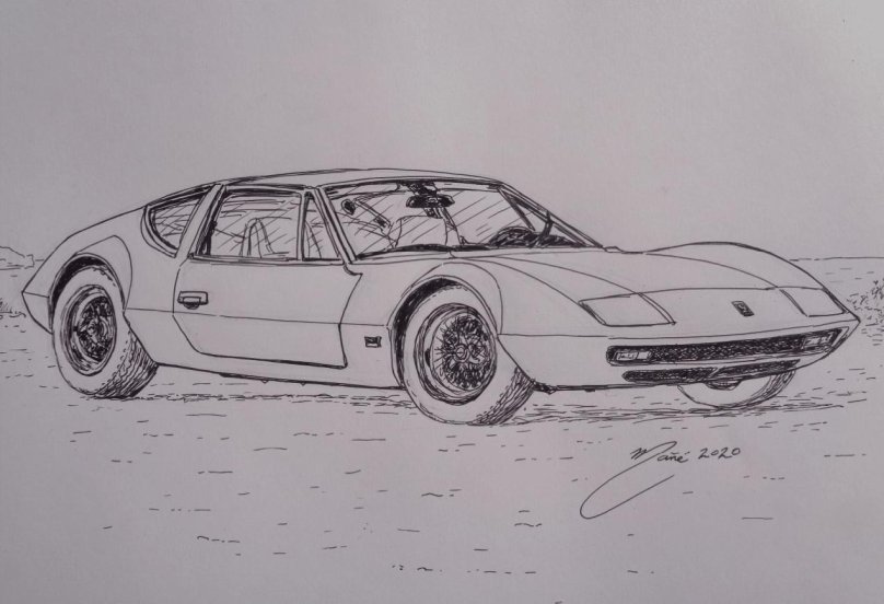 Ламборгини Миура раскраска
