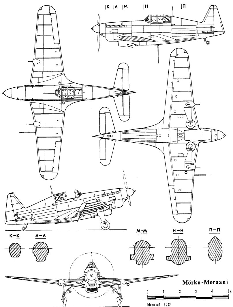 Чертежи Morane-Saulnier MS-406