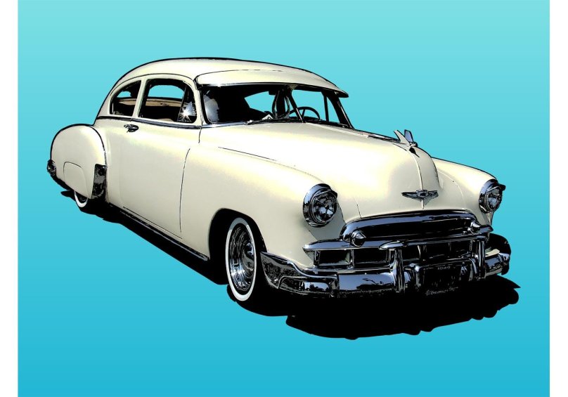 Ретро автомобиль вектор