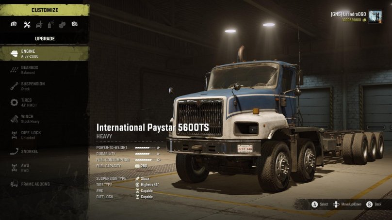 International Paystar 5600ts SNOWRUNNER