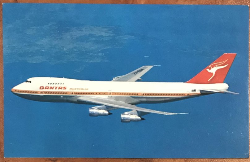 Qantas 747 200 Blue